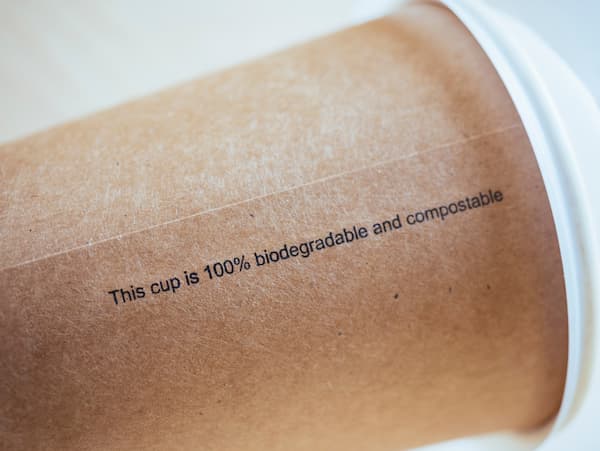 Biodegradable cup packaging